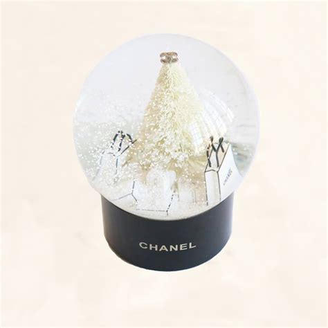 chanel snow globe cheap|chanel christmas snow globe.